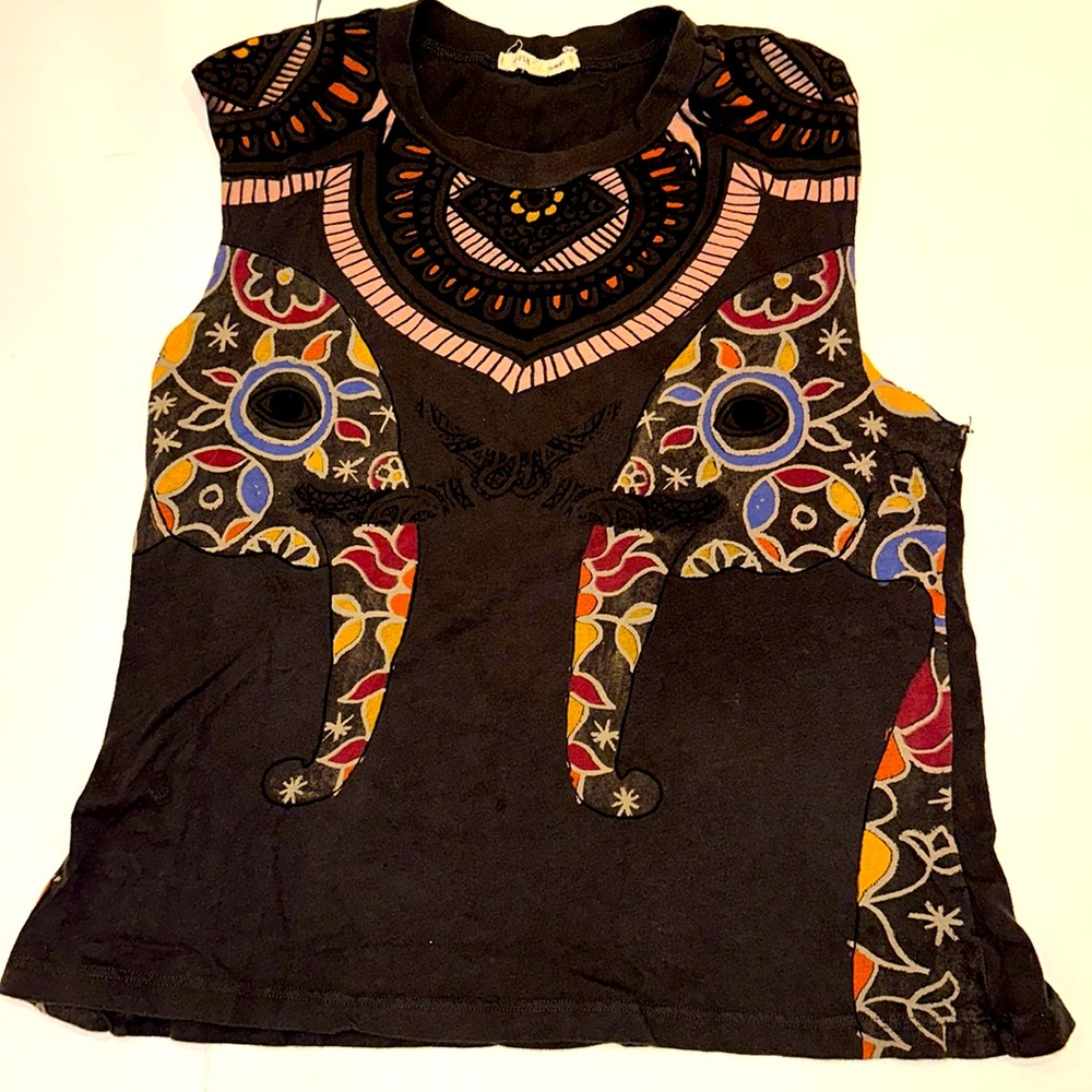 Title Unknown/ Urban Outfitters Elephant Artistic yoga tank top size small